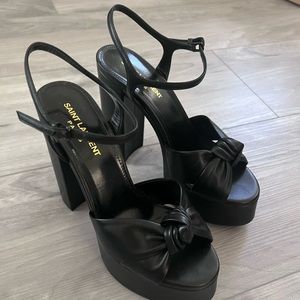 SOLD - Authentic Yves Saint Laurent Bianca Platform Heels- worn once